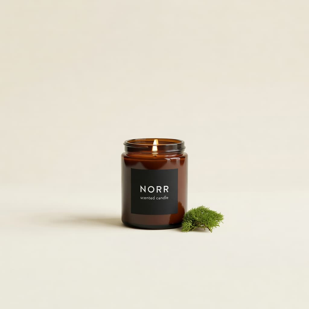 NORR Candle — Amber & Moss
